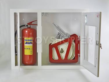 Шкаф пожарный ШПК-315ВОБ встраиваемый открытый белый