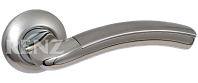 Дверная ручка RENZ мод. Сицилия (матовый никель/никель блест.) DH 37-08 SN/NP