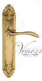 Дверная ручка Venezia на планке PL90 мод. Alessandra (полир. латунь) проходная